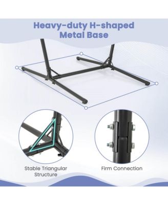 Adjustable Hammock Chair with Stand 6 Adjustable Positions Storage Pocket Sturdy