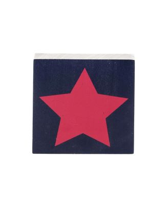 Red White & Blue Squares Table Drink Sitters 4th of July Set of 3