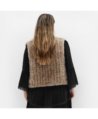 Women's Plus size Eve Faux Fur Vest