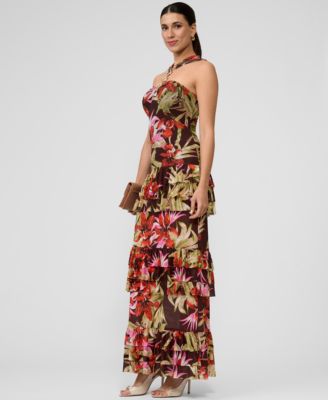 Women's Solana Printed Tiered Ruffle Dress