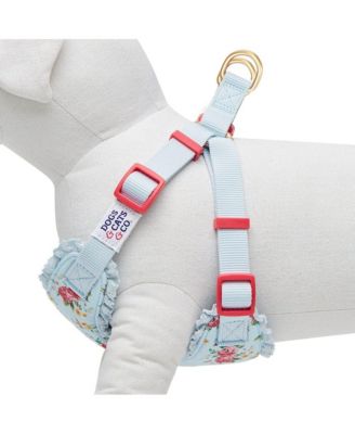 Spring Floral Dog Harness with Chest Protection Panel