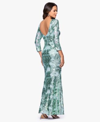 Women's Boat Neck Sequin Detail Dress