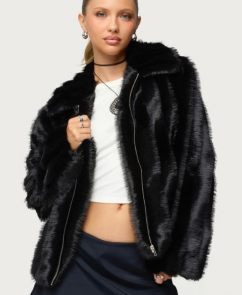 Женские куртки Edikted Tedi Faux Fur Jacket