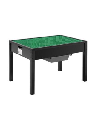 Reversible Activity Table with Building Block Top & Large Storage Capacity