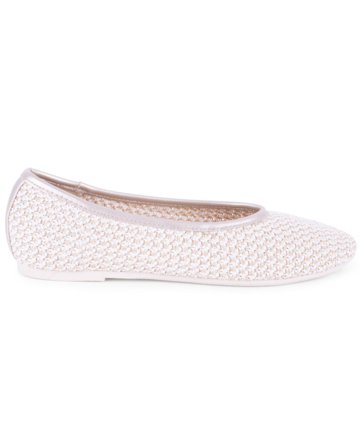Женские балетки Tahari Sapporo Slip-On Ballet Flats, цвет: Бежевый / Золотой — фото 2