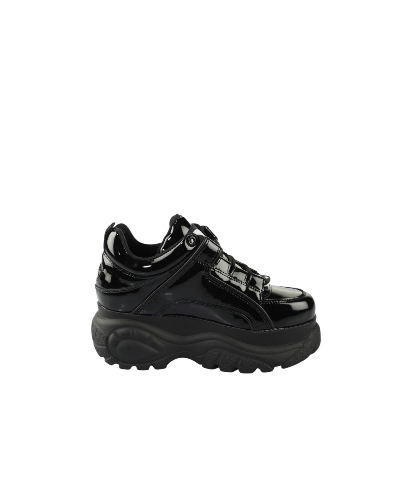 Женские кроссовки Buffalo Boots Classic Low из лаковой кожи, цвет: Чёрный — фото 5