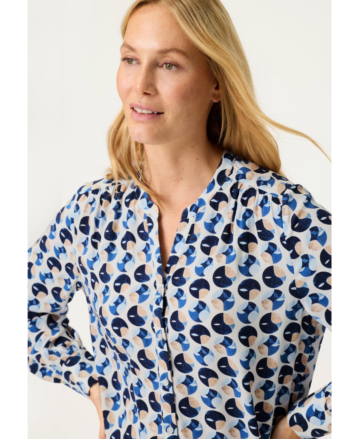 Olsen Women's Dotted Blouse