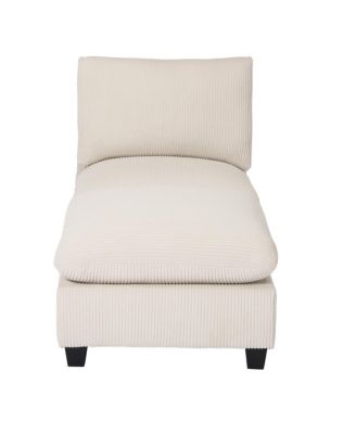  68.5" Corduroy Upholstered Indoor Chaise Lounge Chair
