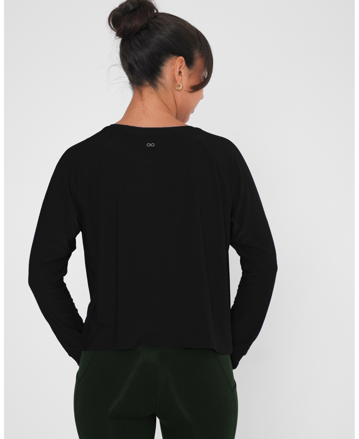 Rebody Active Women's Boxy Nylon Long Sleeve Top