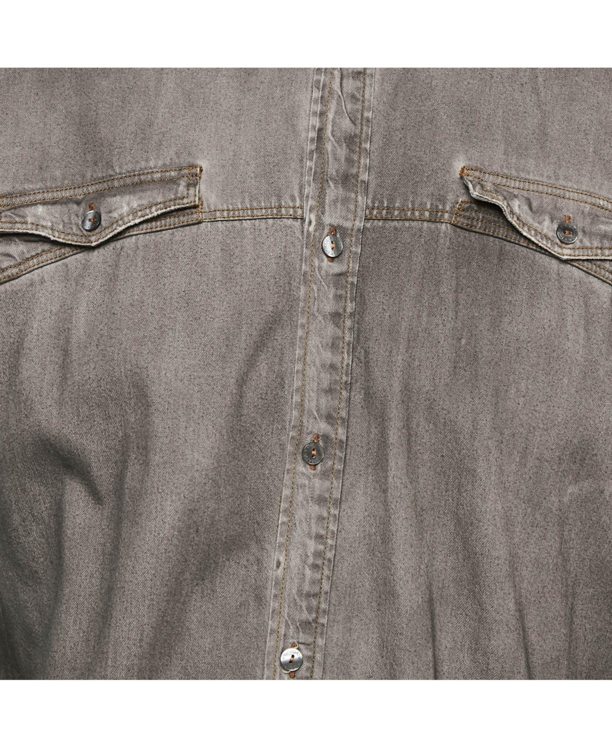 Pre-Owned Dolce & Gabbana Men's Grey Faded Denim Long Sleeve Shirt