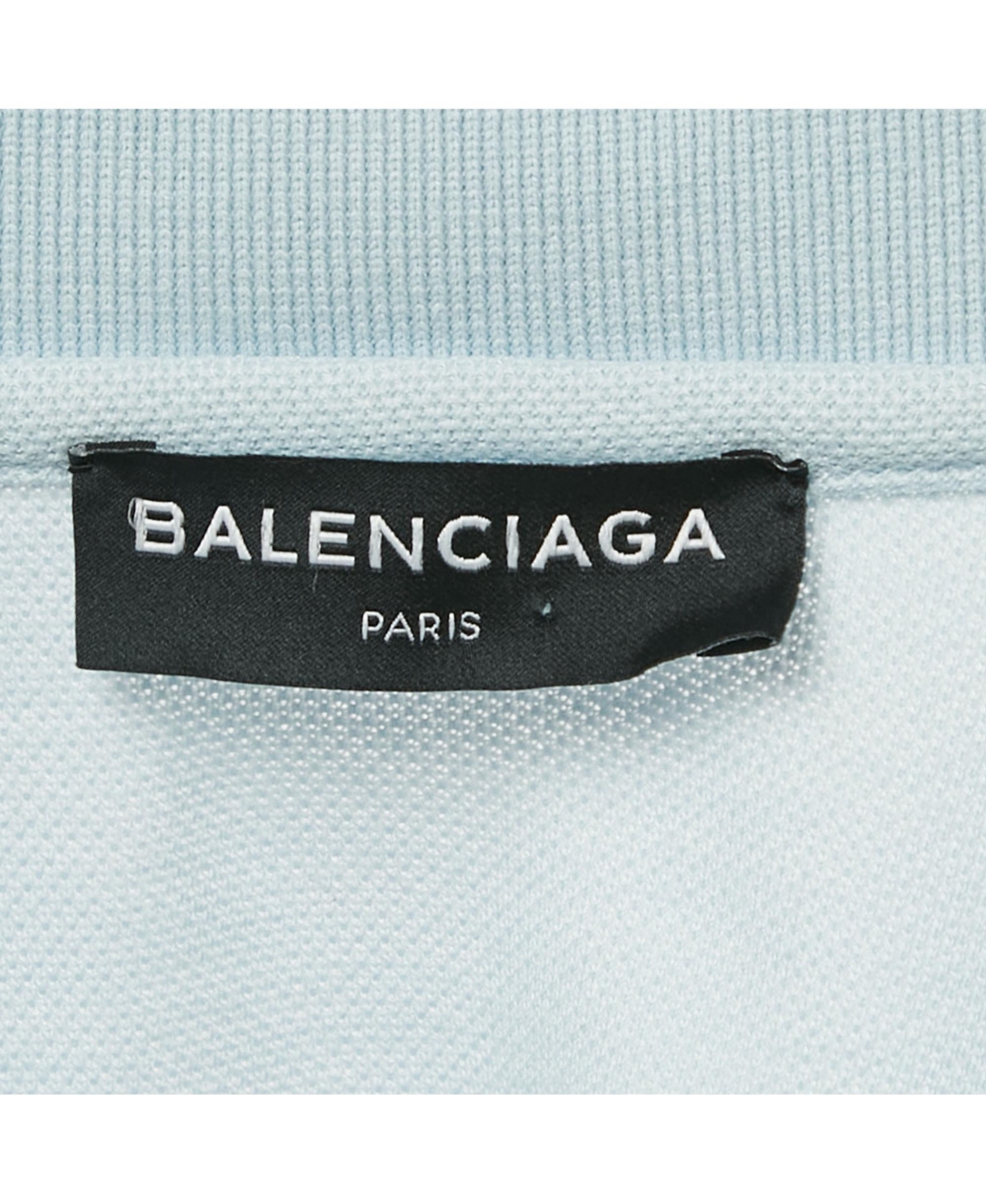 Pre-Owned Balenciaga Men's Europe Print Cotton Pique Polo T-Shirt