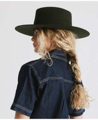 Dakota Wide Brim Felt Hat with Triangle Crown