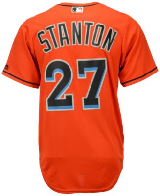 MLB Miami Marlins Women's Giancarlo Stanton 27 Replica Jersey