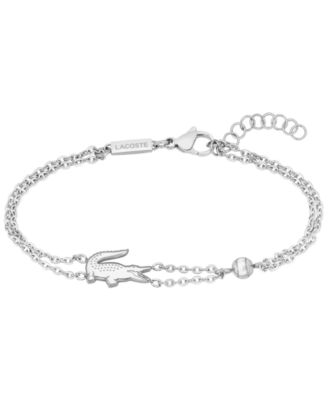 Women's Crocodile Double Chain Bracelet