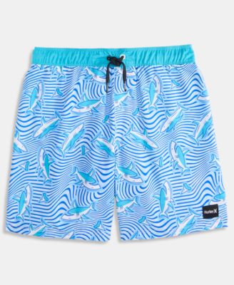 Boys' 8-20 Dizzy Shark Pull-On Swim Trunks
