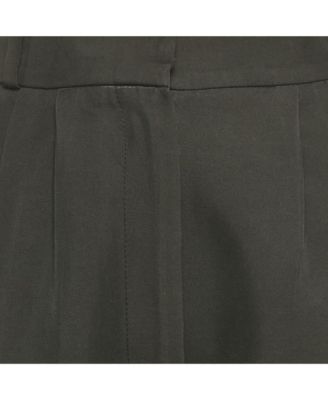 Women's Cotton And Silk Tailored Trousers