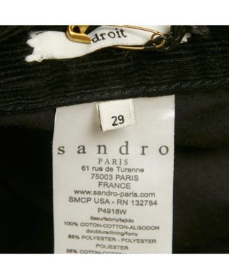 Women's Pre-Owned Sandro Corduroy Skinny Jeans