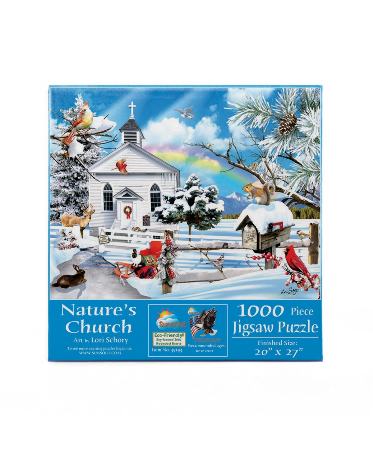 SunsOut Nature's Church 1000 piece Jigsaw Puzzle for Adults Christmas