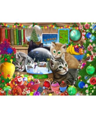 Snow globe Kittens 300 piece Jigsaw Puzzle for Adults Christmas