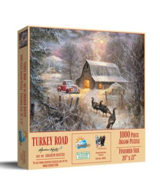 Turkey Road 1000 piece Jigsaw Puzzle for Adults Thanksgiving