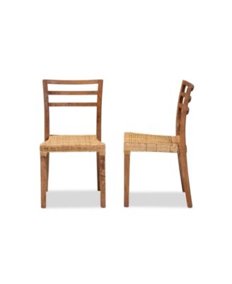 Arthur 2-Pc. Wood Mid-Century Dining Chair Set