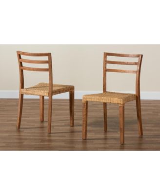 Arthur 2-Pc. Wood Mid-Century Dining Chair Set
