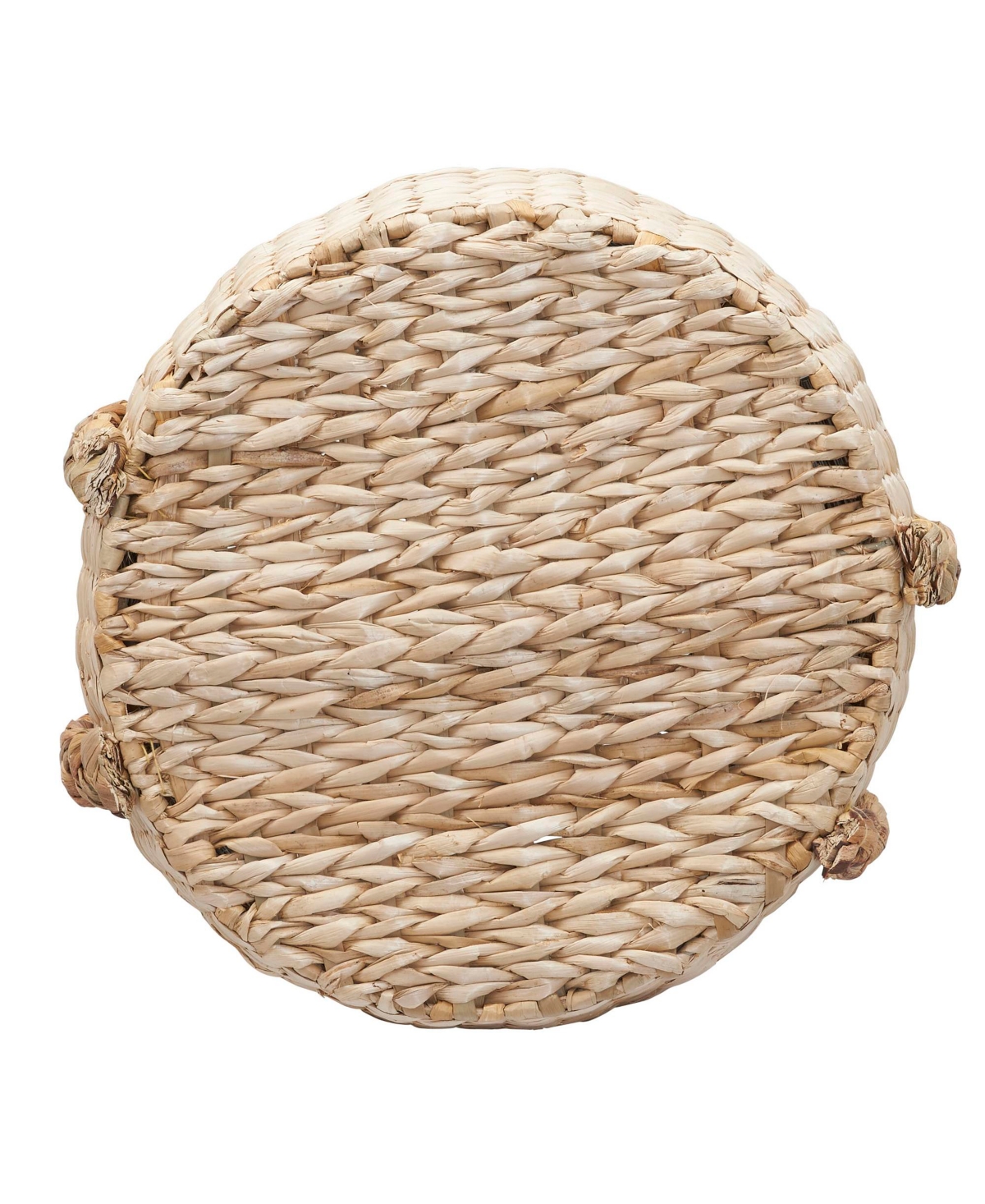 Household Essentials Cattail and Paper Terra Basket, Natural and Black