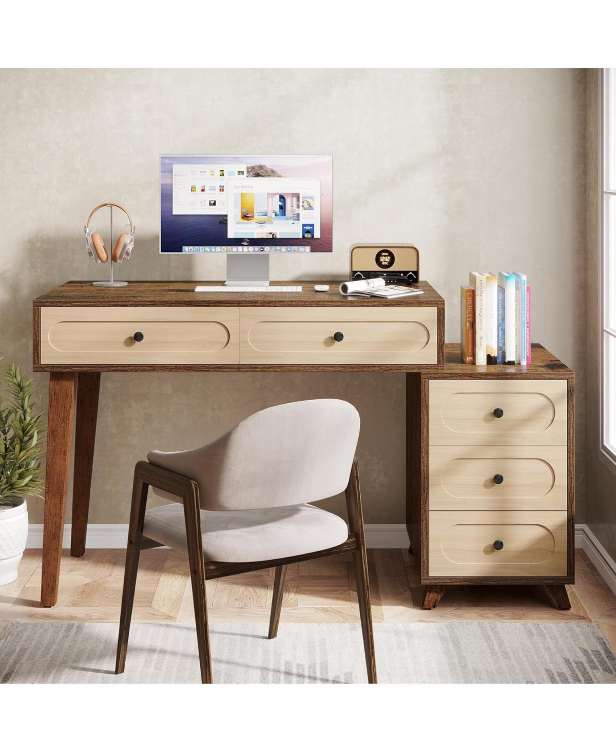 Tribesigns Computer Desk with Drawers