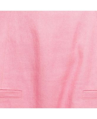 Women's Pink Linen Blend Cut-Out La Robe Limao Mini Dress