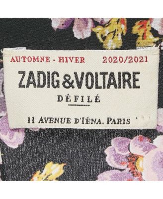 Women's Black Peonies Print Silk Pleated Button Front Maxi Dress