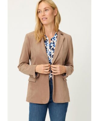 Women's Faux Suede Blazer