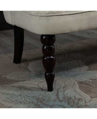 Armless Loveseat w/Button Tufted Design for Living Room,