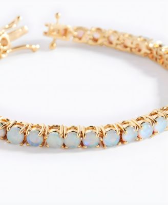 Blue Opal Tennis Bracelet