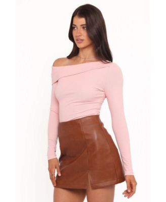 Women's Catania Faux Leather Mini Skirt
