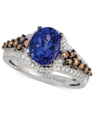 Le Vian - Tanzanite (1-3/4 ct. t.w.) and Diamond (3/8 ct. t.w.) Ring in 14k White Gold