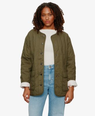 Women's Reversible Snap-Front Quilted Jacket