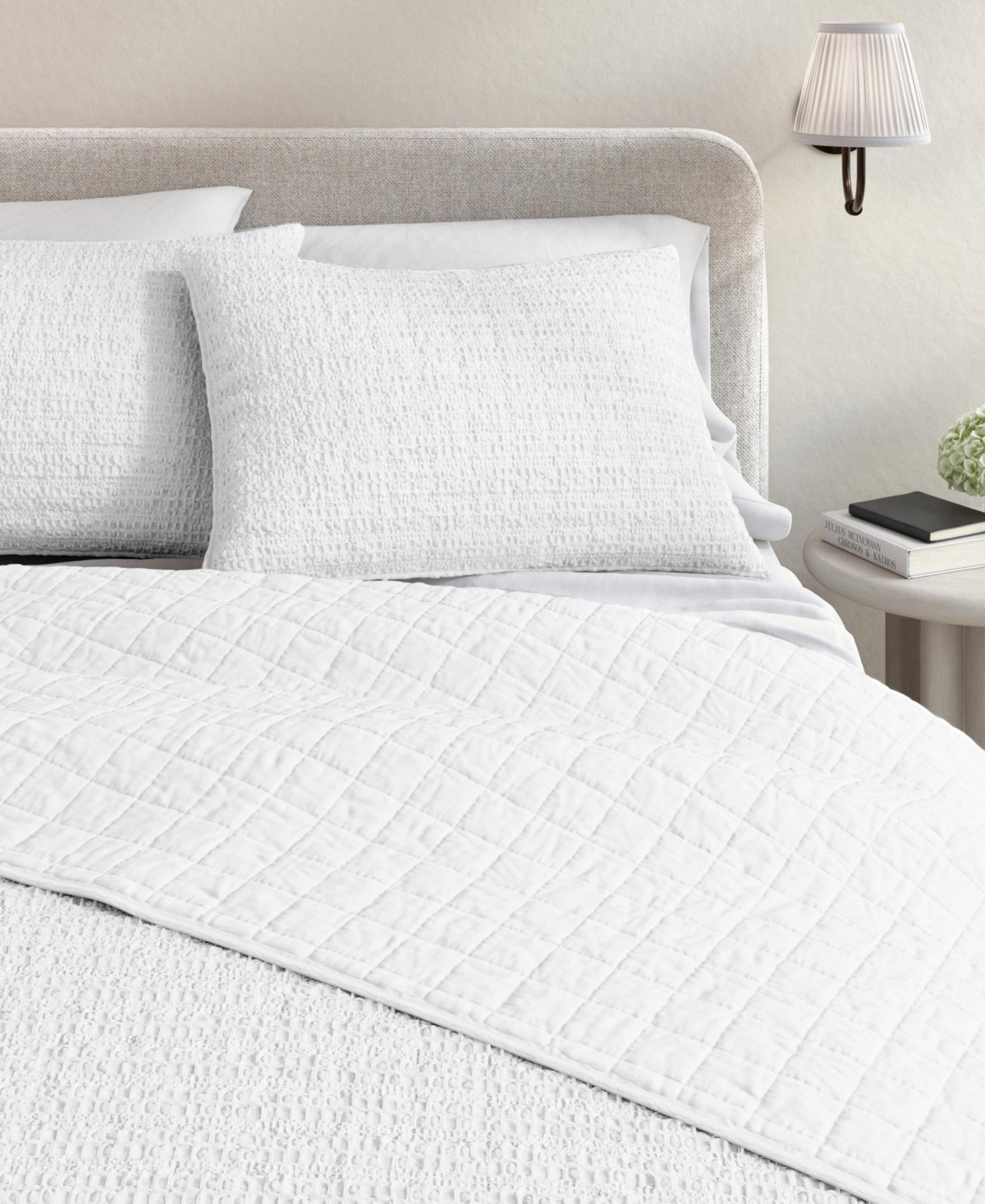 Linery & Co. 3-Pc. 100% Cotton Honeycomb Waffle Garment Washed Quilt Set