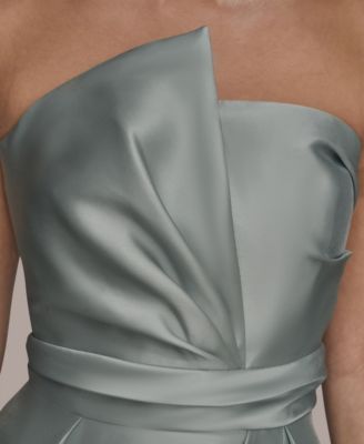 Women's Strapless Asymmetrical Ball Gown