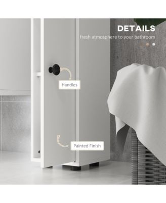 Bathroom Storage Cabinet w/ Shelves, Toilet Paper Cabinet,