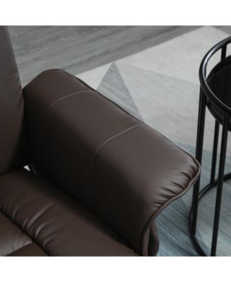 Swivel Recliner with Ottoman Reclining Chair and Footrest,