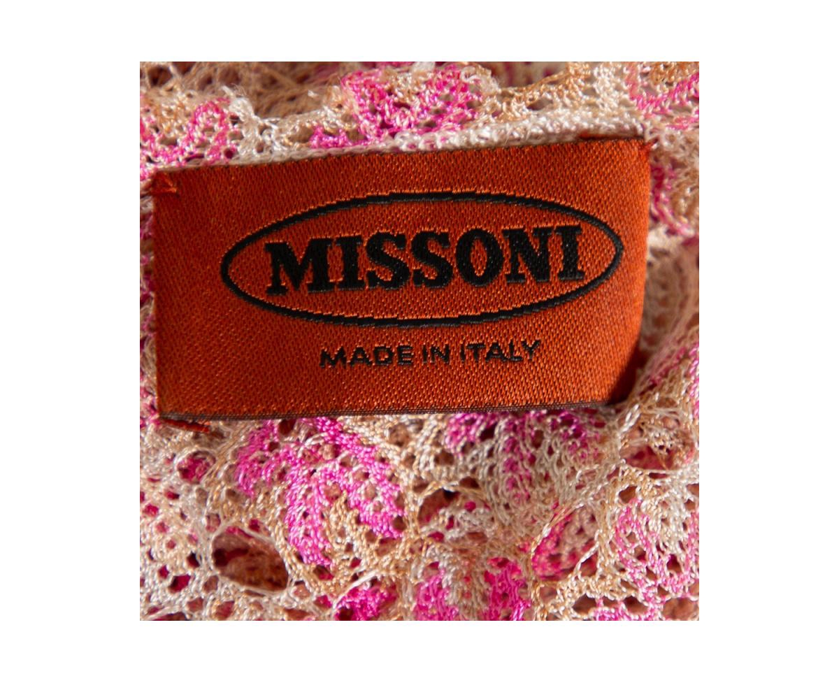 Pre-Owned Missoni Women's Knit Ruched Sleeveless Midi Dress