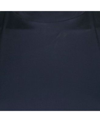 Women's Purple Jersey Broach Detail Knee -Length Dress