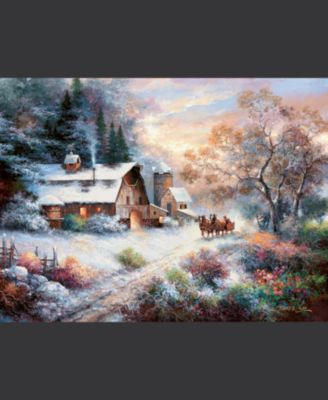Snowy Evening Outing 1000 piece Jigsaw Puzzle for Adults Christmas