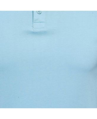 Men's Brit Blue Cotton Half Sleeve Polo T-Shirt