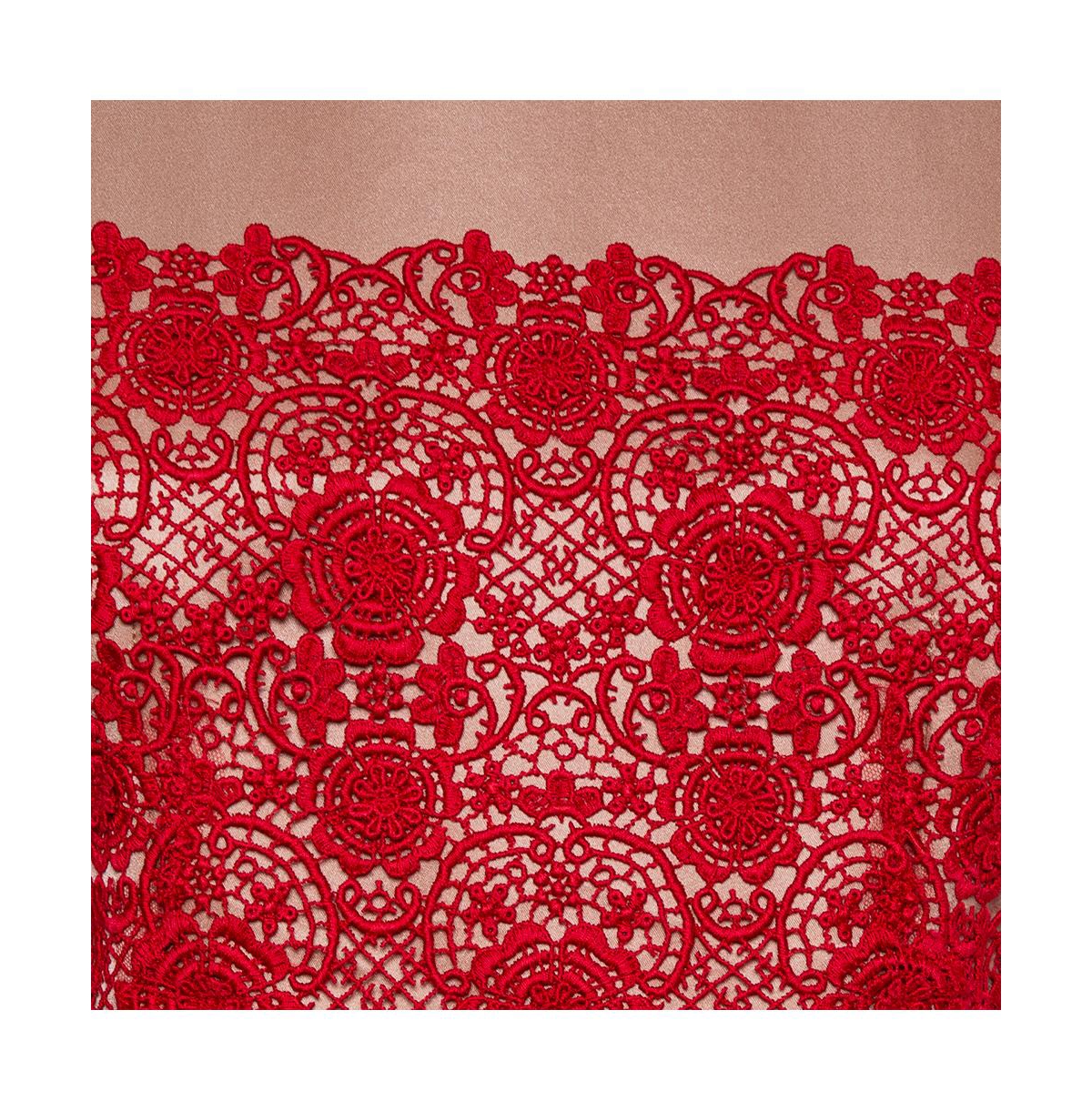 Pre-Owned Dolce & Gabbana Women's Beige Satin Lace Trim Detail Sleeveless Mini Dress