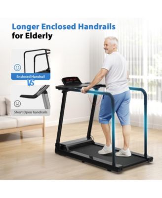 Walking Treadmill for Seniors, 300 lbs Capacity, Easy Walk Exercise Machine for Home Use