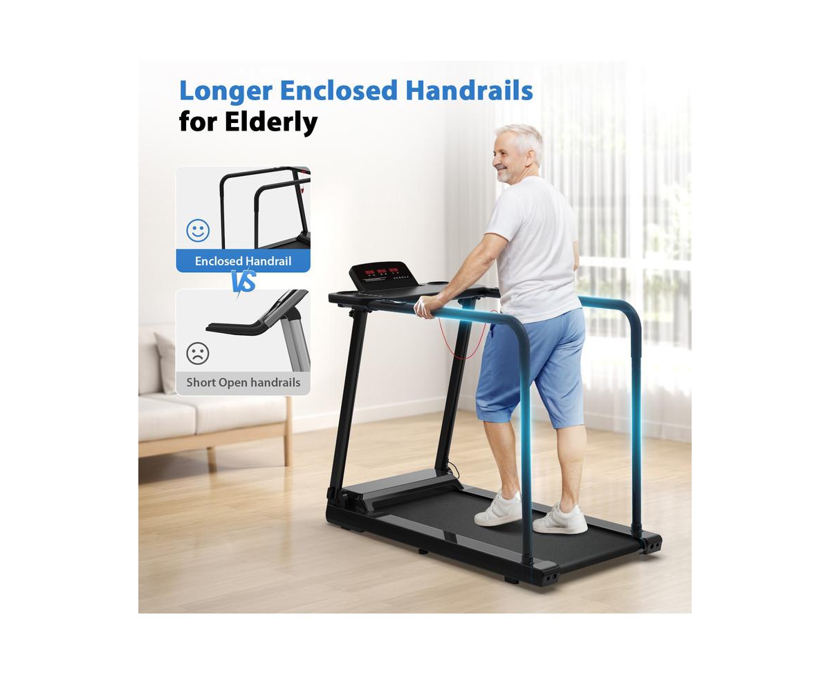 Redliro Walking Treadmill for Seniors, 300 lbs Capacity, Easy Walk Exercise Machine for Home Use