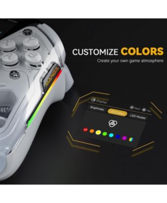 One Wireless Gaming Controller with Interactive Screen for Switch, Switch 2, PC, Android and iOS with Charging Dock