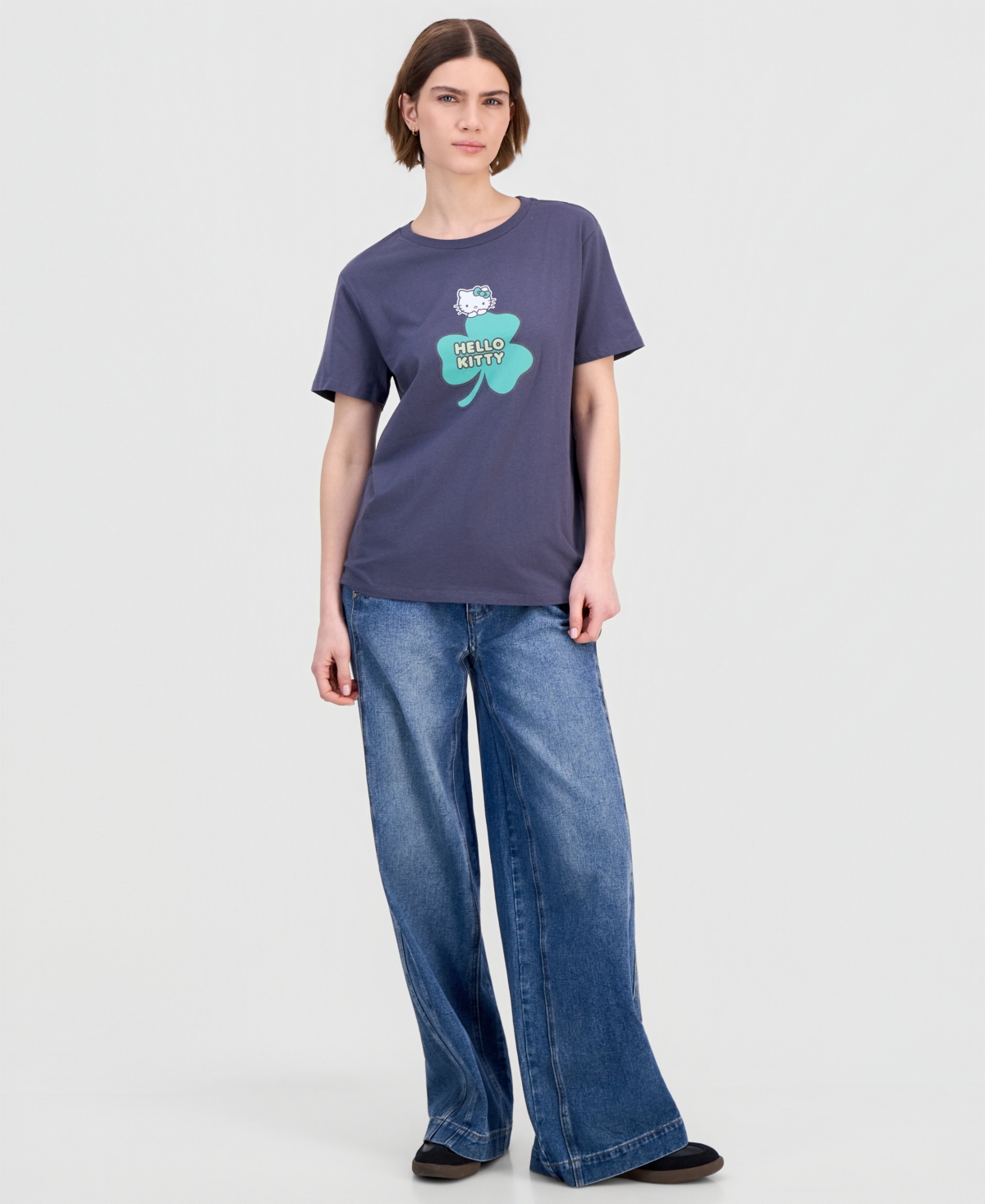 Grayson Threads, The Label Juniors' Hello Kitty Shamrock T-Shirt