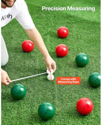  Bocce Ball Set 107 mm with 8 Resin Balls and Carrying Bag